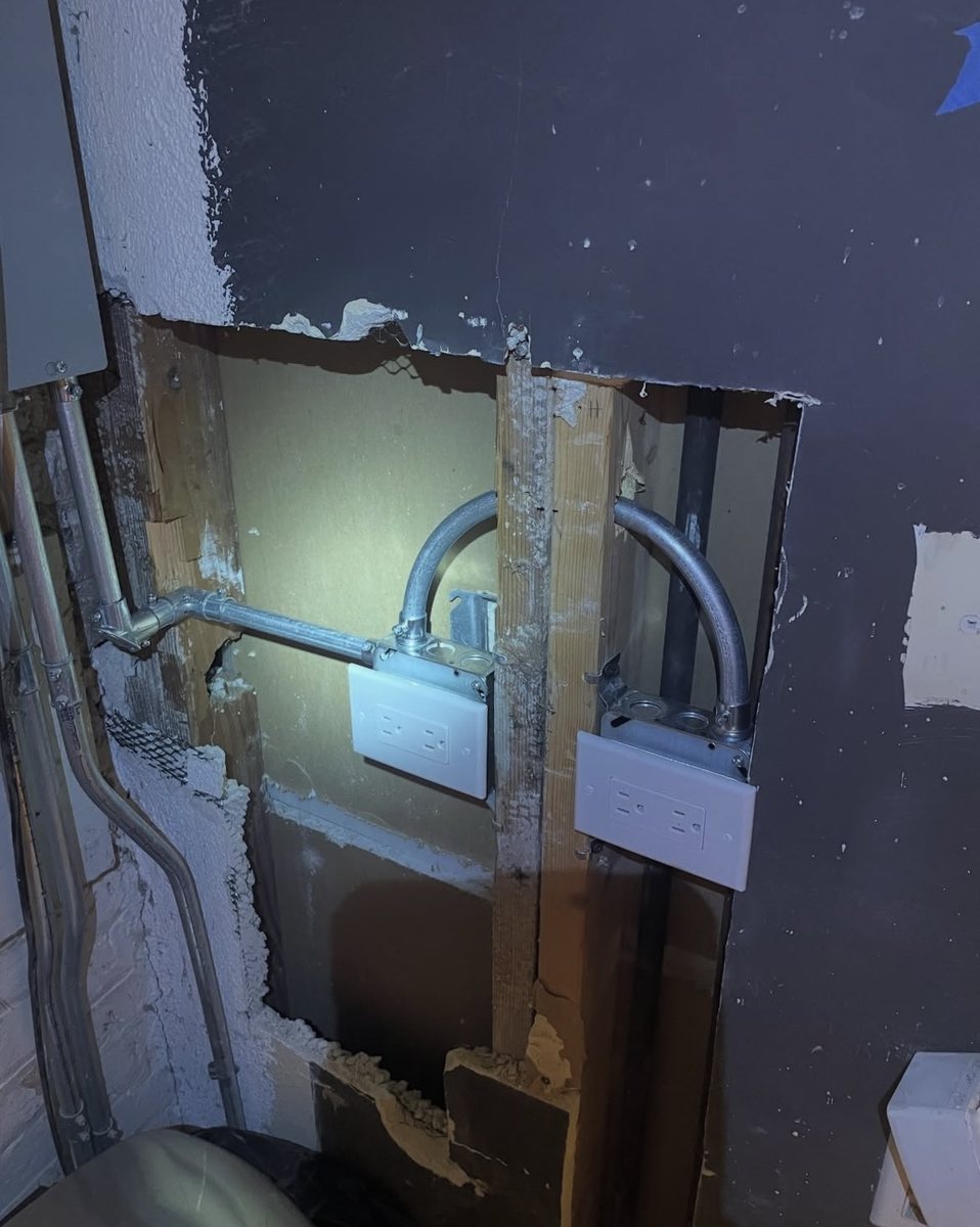 Electrical work example