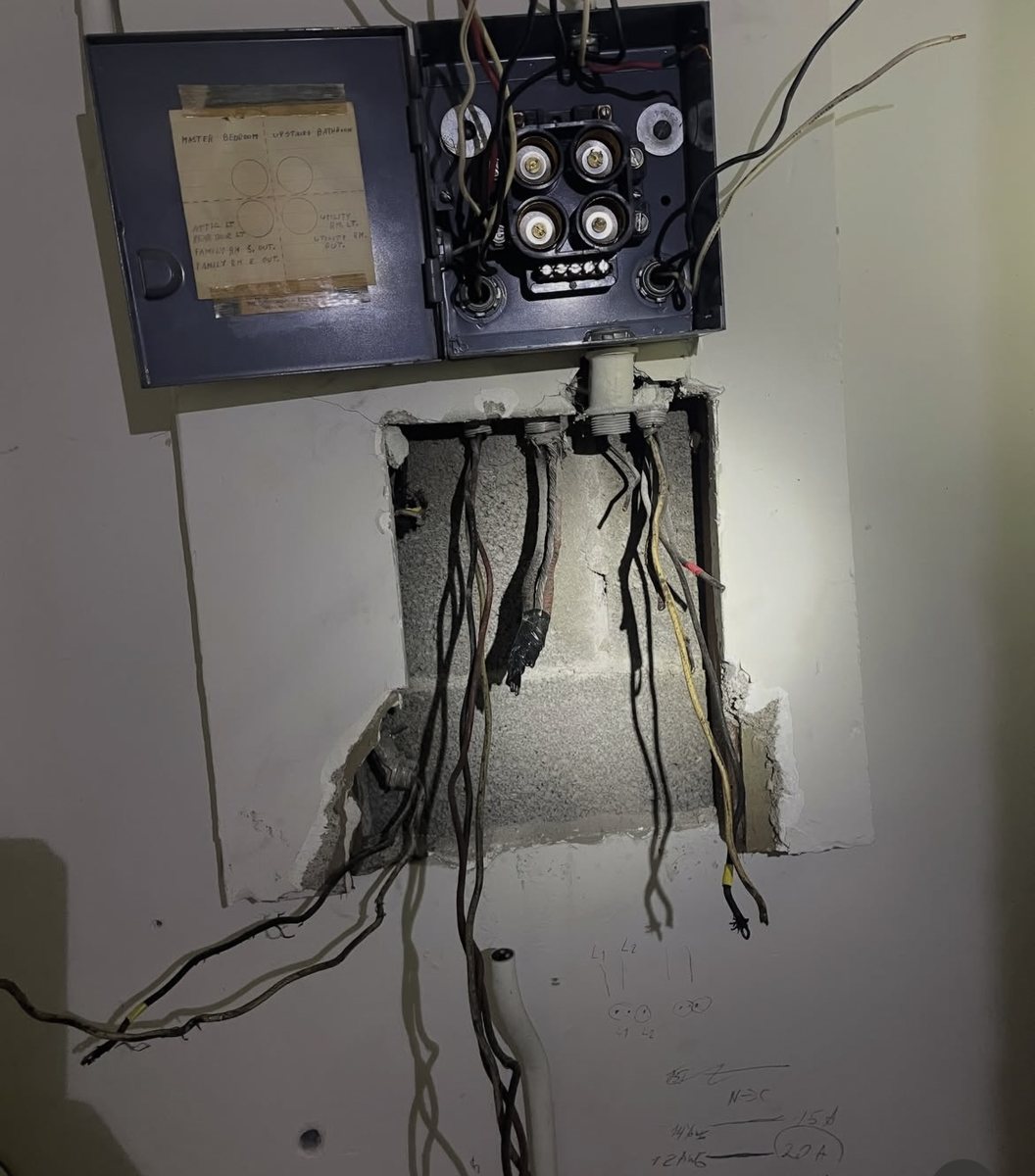 Electrical work example